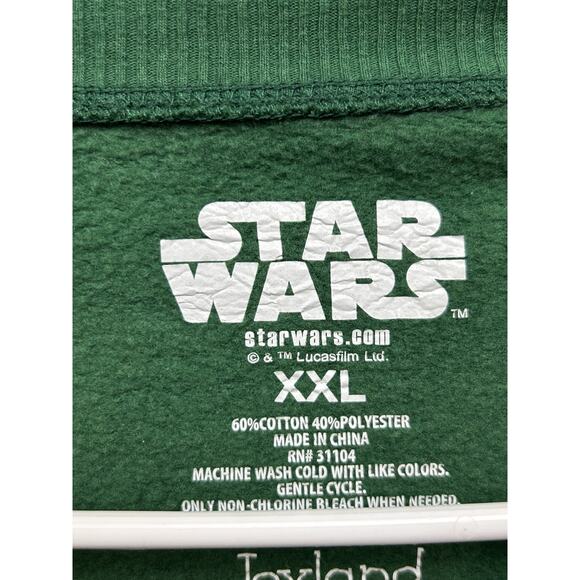Star Wars Sweatshirt Mens 2XL‎ Merry Force Be With You Holiday Christmas Yoda - Picture 5 of 6